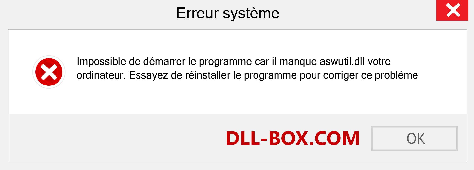 Le fichier aswutil.dll est manquant ?. Télécharger pour Windows 7, 8, 10 - Correction de l'erreur manquante aswutil dll sur Windows, photos, images